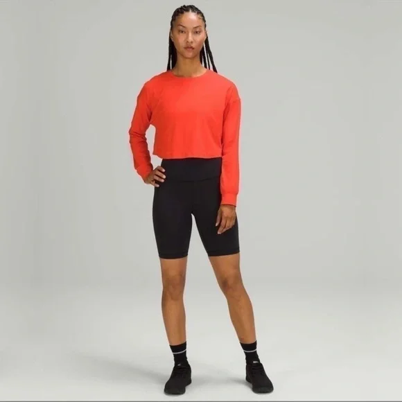 Lululemon Muscle Love Long Sleeve in Autumn Red Size 10